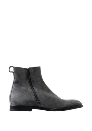 Dolce & Gabbana suede zip-up ankle boots - Grey