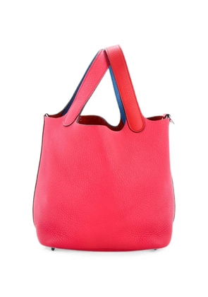 Hermès Pre-Owned Picotin Lock Bag Tricolor Clemence PM bucket bag - Blue