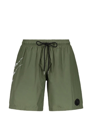 Plein Sport graphic-print drawstring swim shorts - Green