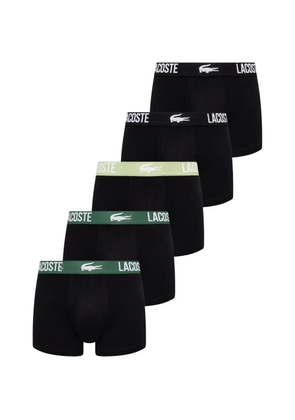 Lacoste logo-waistband boxers (set of five) - Black