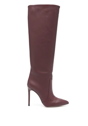 Paris Texas Stiletto 115mm leather boots - Red