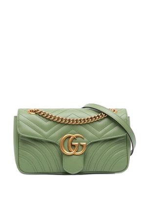 Gucci Pre-Owned 2016-2026 Medium GG Marmont Matelasse Calfskin shoulder bag - Green
