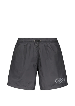 Plein Sport logo-print drawstring swim shorts - Grey