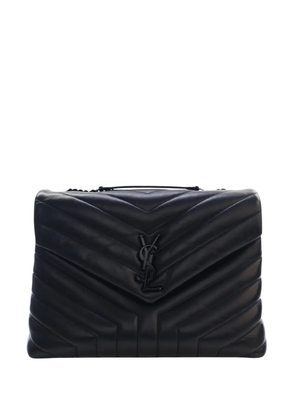 Saint Laurent Pre-Owned 2022 Medium Matelasse Calfskin Monogram Monochrome LouLou shoulder bag - Black