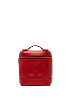 CHANEL Pre-Owned 1994-1996 CC Caviar vanity bag - Red