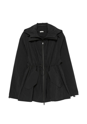 A.M.G. drawstring hooded jacket - Black