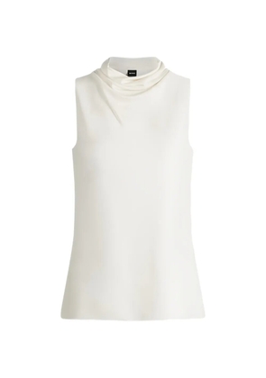 BOSS cowl-neck sleeveless top - Neutrals