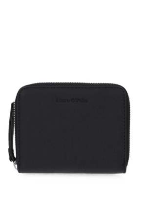 Marc O'Polo medium logo-debossed zip wallet - Black