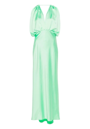 PINKO Dolcetto satin dress - Green