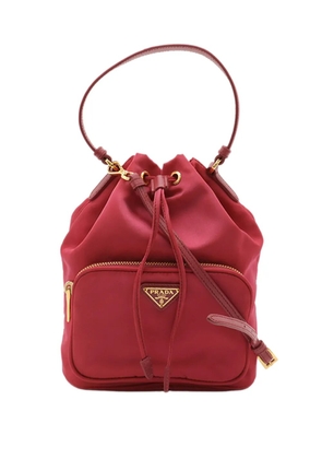 Prada Pre-Owned 2019-2026 Re Nylon Duet bucket bag - Red