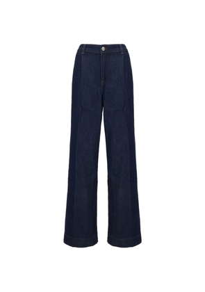 7 For All Mankind pleated wide-leg jeans - Blue