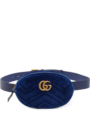 Gucci Pre-Owned GG Marmont matelassé belt bag - Blue