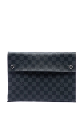 Louis Vuitton Pre-Owned 2019 Damier Graphite Alpha Pochette GM clutch bag - Black