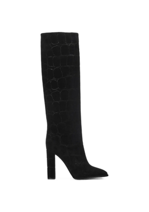 Le Silla Elsa croc-effect boots - Black