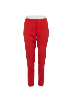 Burberry Pre-Owned Hanover straight-cut trousers - Red