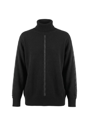 P.A.R.O.S.H. braided-detail roll-neck sweater - Black