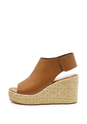 Christian Dior Pre-Owned Attitude wedge sandals - Brown
