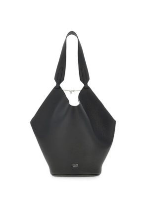 KHAITE Lotus grained leather shoulder bag - Black