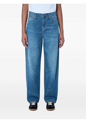 Carhartt WIP paint-splatter wide-leg jeans - Blue