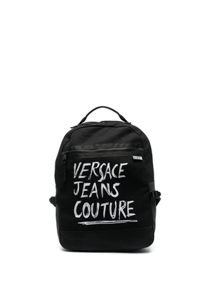Versace Jeans Couture graffiti logo-print backpack - Black