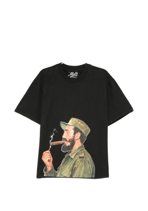 Melt graphic-print T-shirt - Black