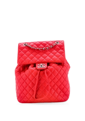 CHANEL Pre-Owned Urban Spirit Quilted Lambskin Large backpack - Red