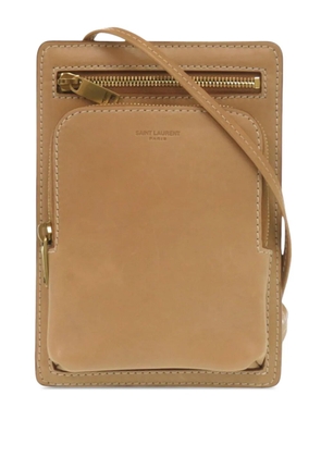 Saint Laurent Pre-Owned 2013-2026 Smooth Calfskin crossbody bag - Neutrals