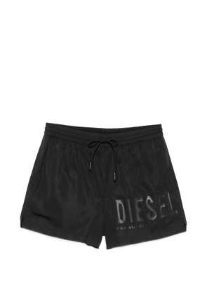 Diesel Mario logo-print drawstring swim shorts - Black