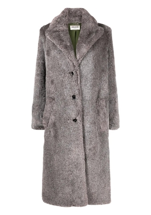 Zadig&Voltaire Monaco faux-fur coat - Grey