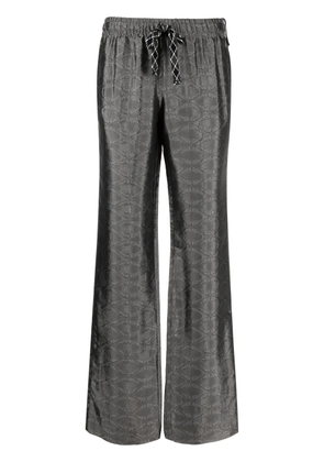 Zadig&Voltaire Pomy patterned-jacquard flared trousers - Grey