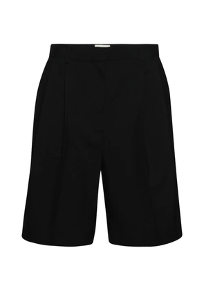 KHAITE Auggie pleated shorts - Black