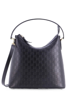 Gucci Pre-Owned Linea A Guccissima Leather hobo bag - Black