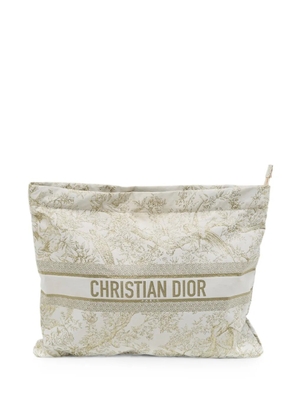 Christian Dior Pre-Owned 2022 Toile de Jouy clutch bag - White