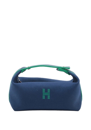 Hermès Pre-Owned 2020-2026 Small Toile Bride A Brac Case vanity bag - Blue
