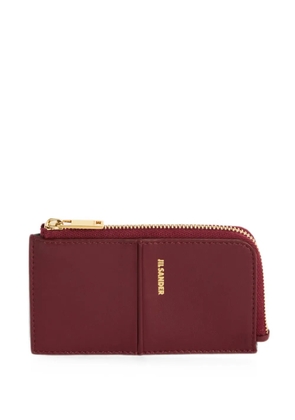 Jil Sander Linea coin purse small - Red