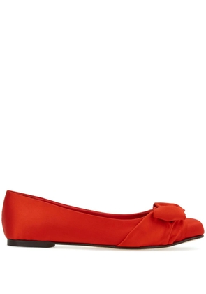 Ferragamo Vara bow-detailing ballerinas - Red