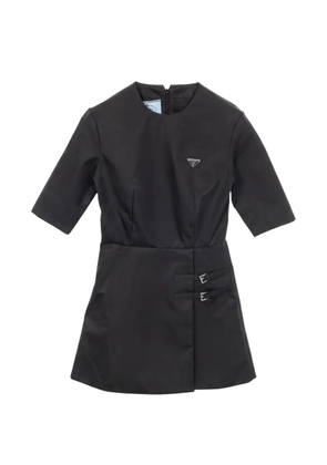 Prada Pre-Owned 2000s Re-Nylon buckle-detail mini dress - Black