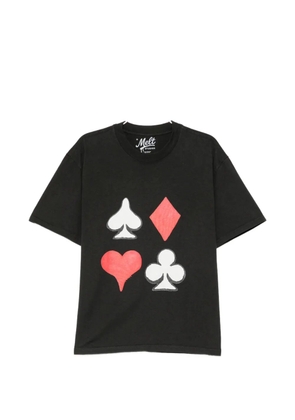 Melt graphic-print T-shirt - Black
