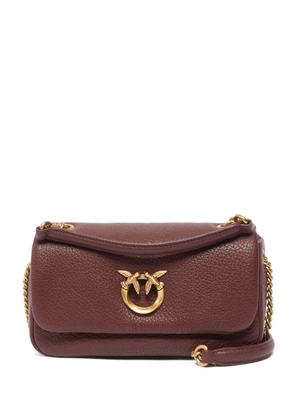 PINKO Love Birds leather shoulder bag - Brown