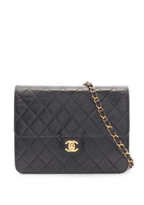 CHANEL Pre-Owned 2002-2003 Single Flap Diamond-quilted shoulder bag - Black