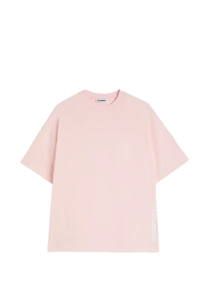 Jil Sander logo-print boxy-fit T-shirt - Pink