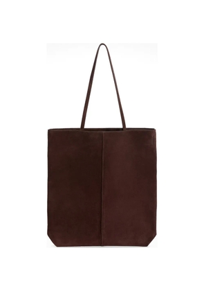 Jil Sander Linea piped suede tote bag - Brown