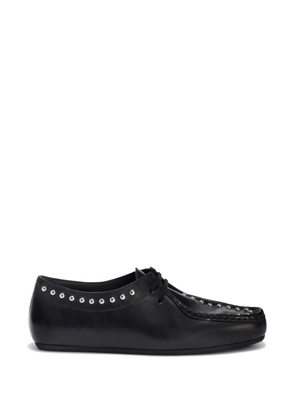 Jil Sander Hood stud-embellished loafers - Black
