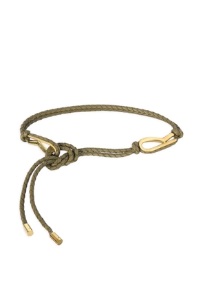 RETORI Rope leather belt - Green