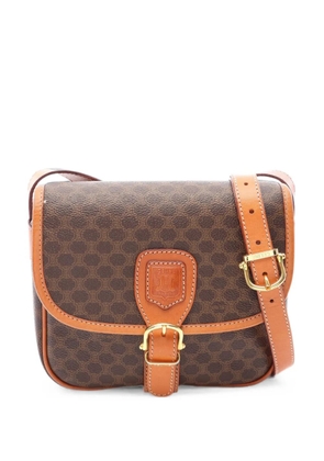 Celine Pre-Owned 2000s Macadam cross body bag - Brown