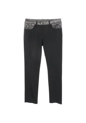 CHANEL Pre-Owned 1986-1988 lion button trousers - Black