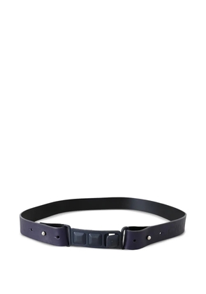 Costume National logo-embossed leather belt - Black