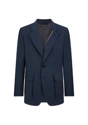TOM FORD zip-detail blazer - Blue