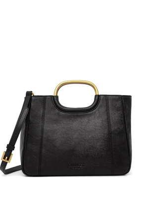 TWINSET metal-handle leather tote bag - Black