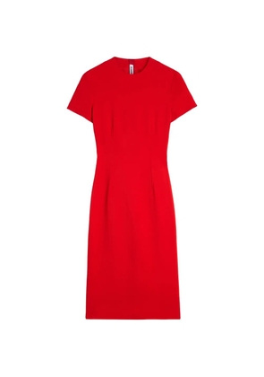 Jil Sander cady Crew-Neck dress - Red